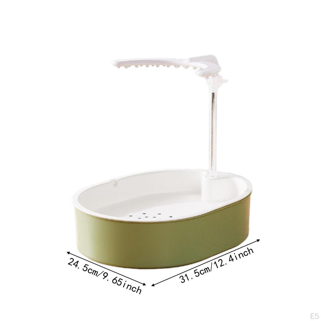 Automatic Bird Bath Adjustable Spacious Shower Parrot for Small Medium Birds, Budgie