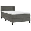 Maison Exclusive - Sommier à lattes de lit avec matelas Gris foncé 100x200 cm