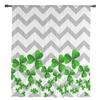 Clover Gray Ripple Geometric Chiffon Sheer Curtains for Living Room Bedroom Home Decoration Window Voile Tulle Curtain Drapes