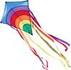 CIM Rainbow Eddy Children's Kite Single Line Flight Kite for Children from 3 Years 65 X 72 Cm Includes 80 M Kite Cord and 8 X 105 Cm Strip Tails