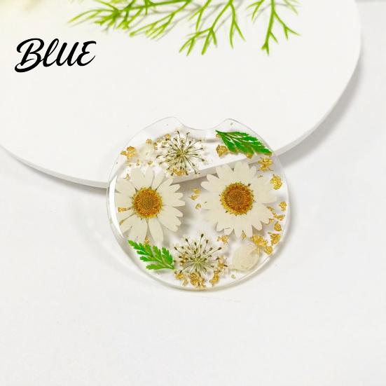 Mirror Polished Coaster Car Coaster Durable Resin Flower Drink Takeaway Cup Coffee Holder