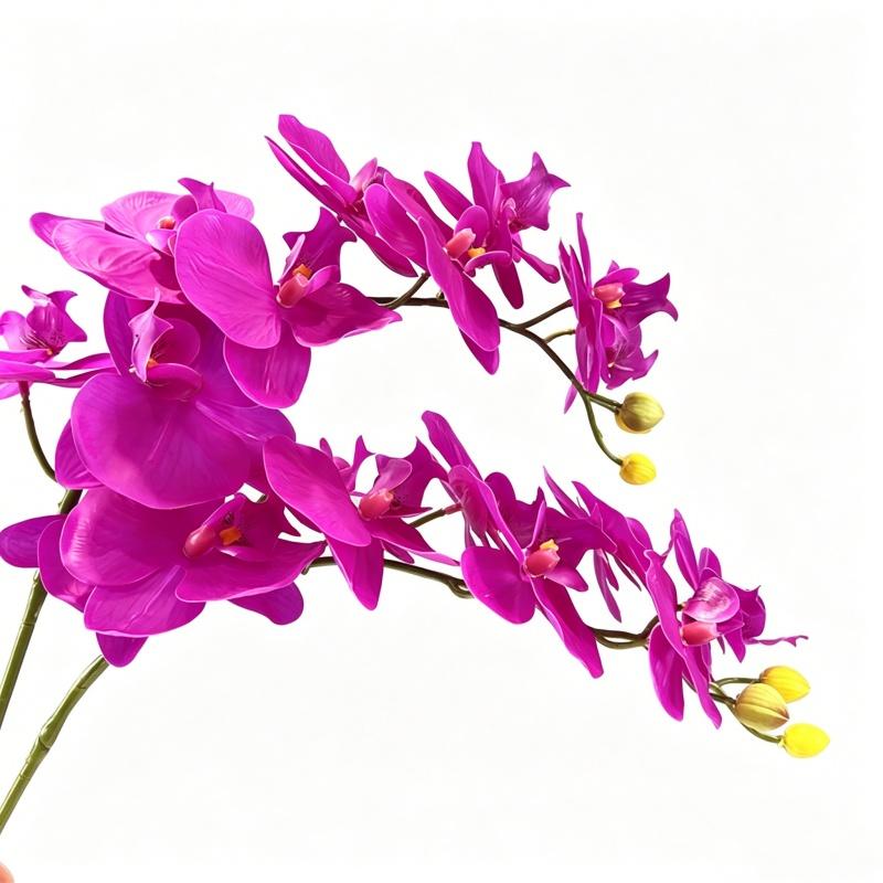 1Pcs 9-Head Flowers 38inch Artificial Butterfly Orchid Bouquet Artificial Flowers for Wedding Decoration Home Garden Room Decor