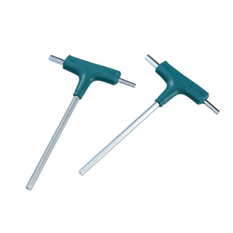 3-in-1 T-Handle Allen Wrench with Plastic Handle - Multi-Functional Flat Head Hex Tool