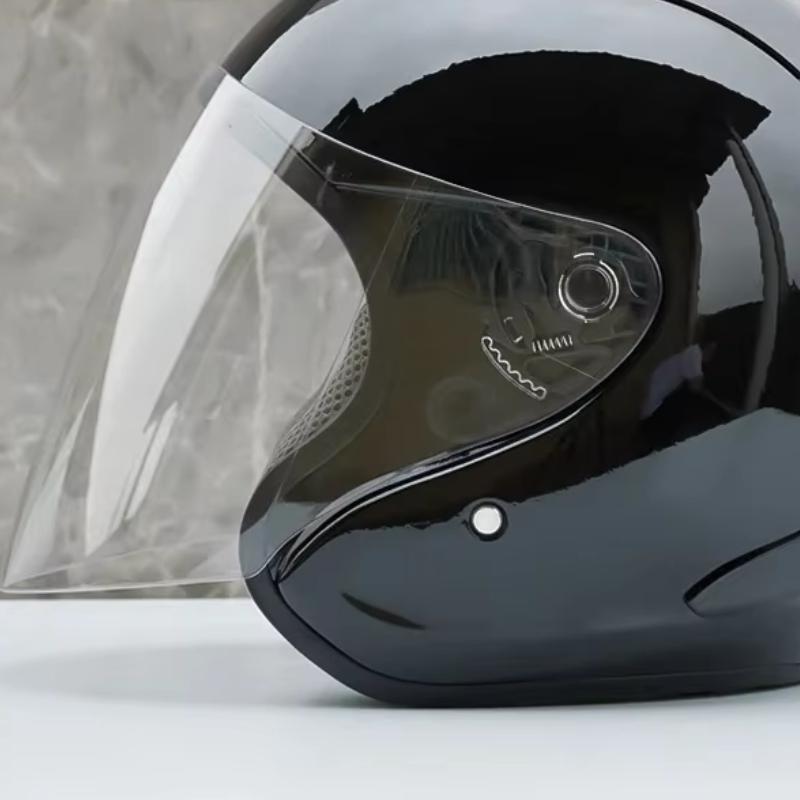 Ram4 Bright Black Half Helmet Men and Women Motorcycle Off-Road Summer Helmet Downhill Racing Mountain Cross Casco Capacete