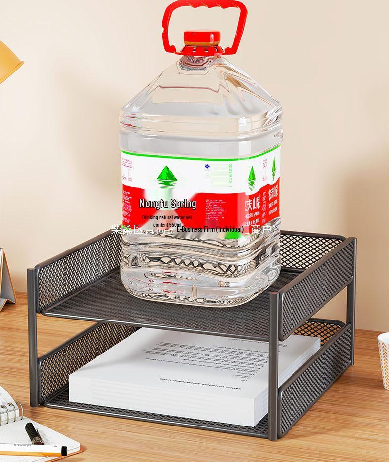Multi-Layer Metal Desktop File Rack and Document Holder
