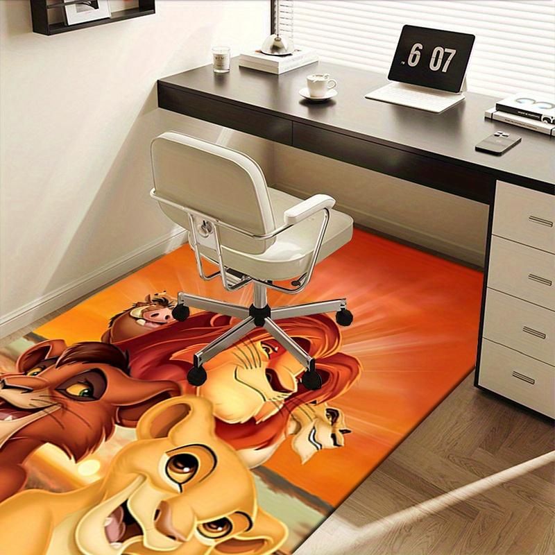 Office Rug Lion King, Simba theme 3D Printed Anti-Slip Rug-Machine Washable for Living Room
