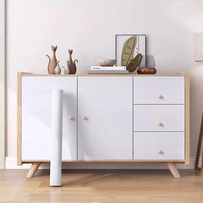 White Wood Grain 40cm Self-adhesive Waterproof Mildew Proof Oil Resistant Kitchen Wardrobe Cabinet Desktop Furniture Decoration