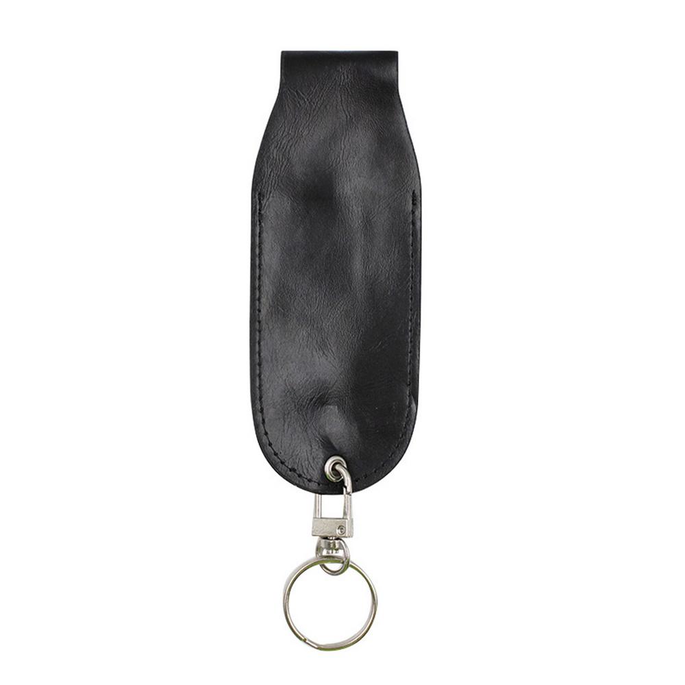 Protective Spray Leather Case Outdoor Portable Self-defense Spray Storage Case Unique Leather Case With Key Ring For Mini Spray