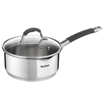 ILLICO Stainless Steel Induction Saucepan (16cm, 1.3L) Dishwasher Oven Safe No PFOA Silver
