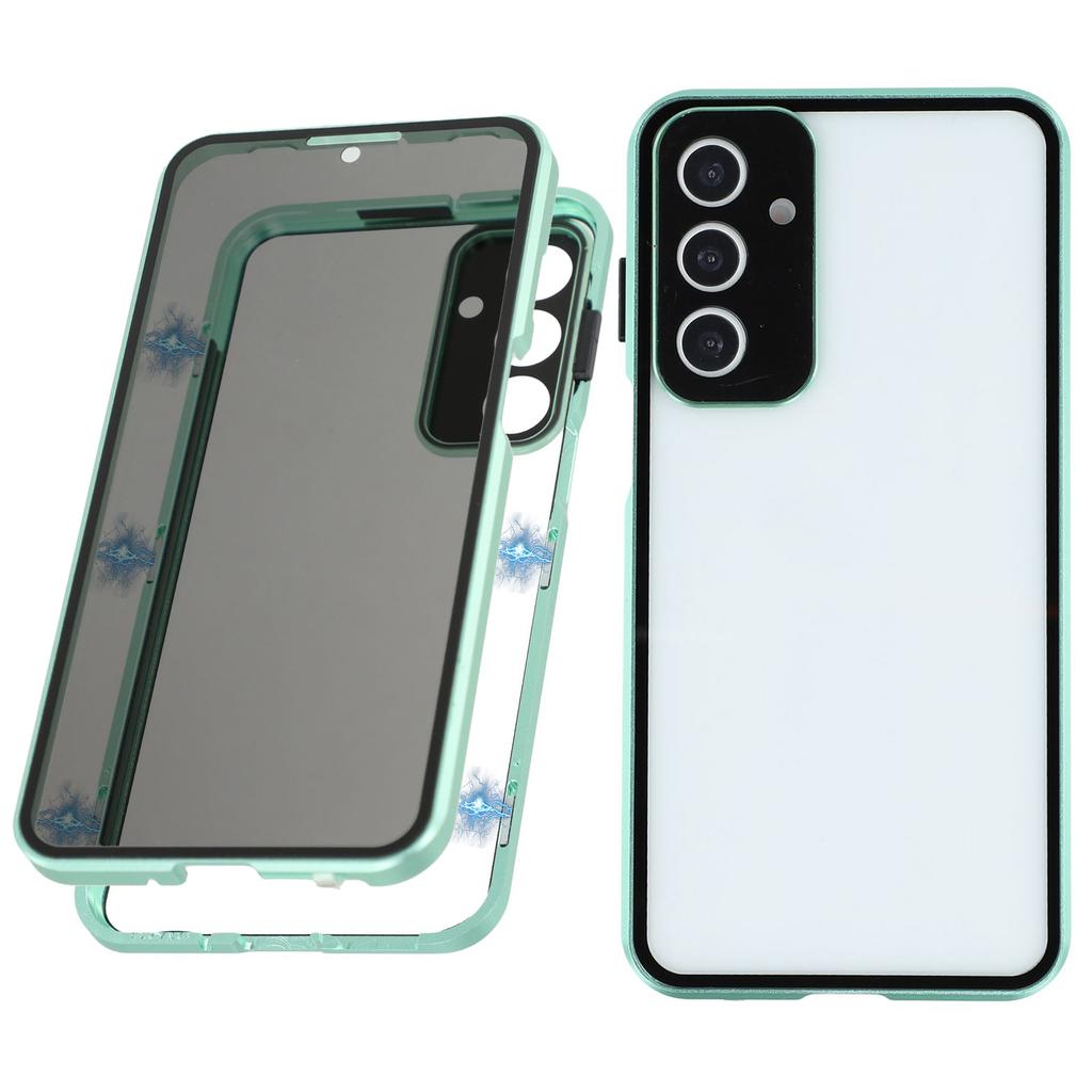 For Samsung Galaxy A16 5G/4G Case with Anti-Spy Screen Protector/Lens Film Tempered Glass Metal Phone Cover
