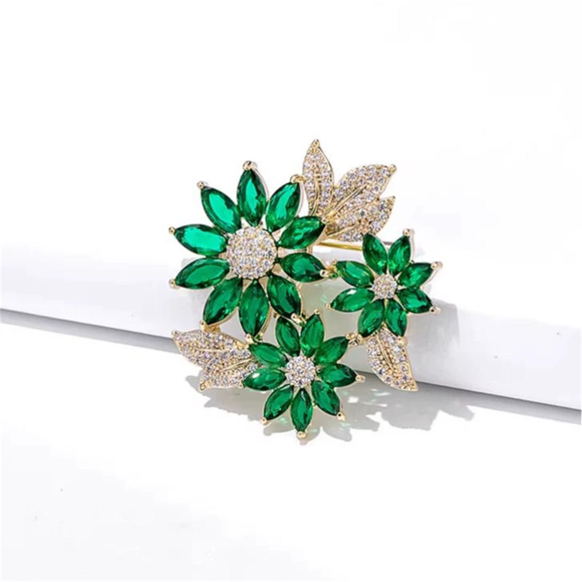 1Pc Unique Creative Flower Brooch Artistic Retro Pin Romantic Elegant Jewelry Accessories Party Birthday Gift For Men And Women