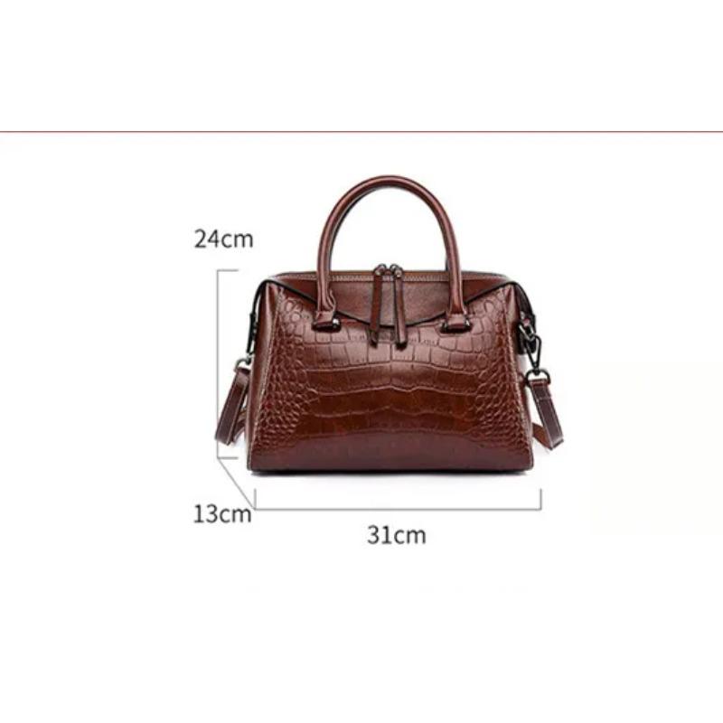 Women Shoulder Leather Bag Fashi Handbag Retro Embossing Leather Ladies Shoulder Bag Large Tote Purse Women Handbag Tote Bag