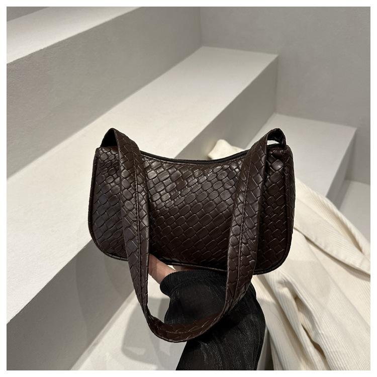 Spring and Summer New Korean Style Fashionable Shoulder Bag for Women Versatile Ins Underarm Bag Solid Color Square Bag for Women