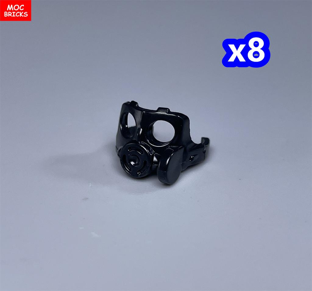 Briques MOC Figure 4cm porter masque de protection faciale Masques Collier Port de cou Collier Bloc de construction éducatif Accessoires assemblés Jouets pour enfants