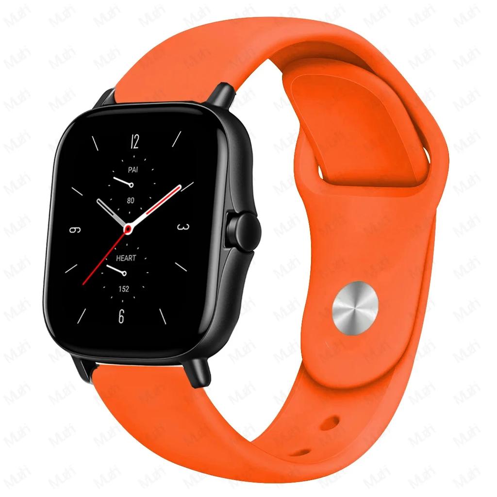 20mm/22mm Silicone Band For Amazfit GTS 4/3/2/2e/2 4 Mini GTR 4/2/3 Pro/47mm/stratos 3/2 Watch Bracelet Correa Amazfit Bip Strap
