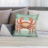 1pc, Modern Style Crab Design Pillow Cover, Coastal Nautical Themed Decorative Cushion Cover, with Zipper, Suitable for Various Types of Rooms, Single