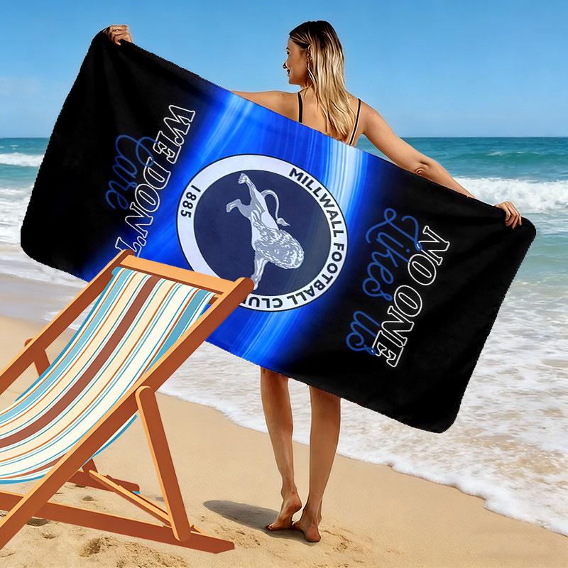 Millwall F.C Beach Towel, Large Soft Quick Dry Towel for Beach Camping Swimming