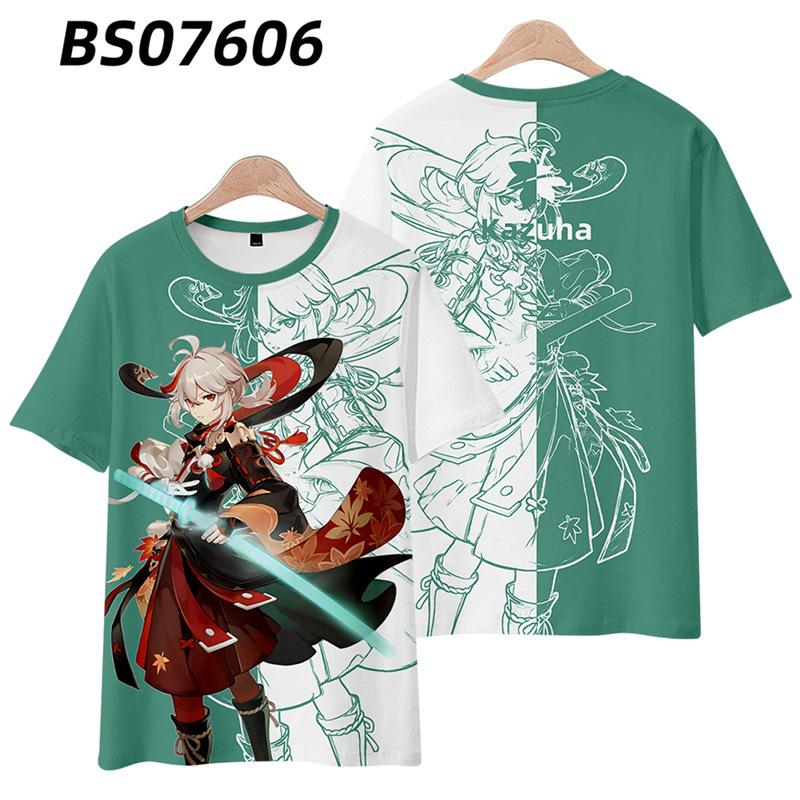 New T-shirt Printed 3D Cosplay Unisex Clothing Street Harajuku Top Men Women Round Neck Tees