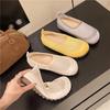 Fashion Women's Round Toe Flat Shoes Slip On Casual Shoes Non-slip Loafers New Mesh Plus Size Flats Women Summer Breathable Shoes Women