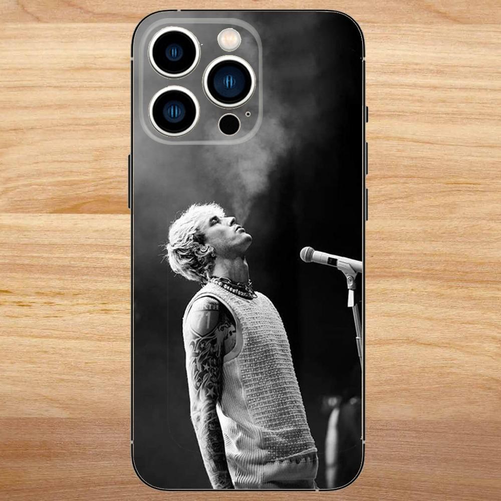 

M-Machine Gun K-Kelly MGK Phone Case For iPhone15,14,13,12,11,Pro,Max,Plus,Mini,X,XS,XR,8,7,6,S,Plus,SE Soft Black Case iPhone11