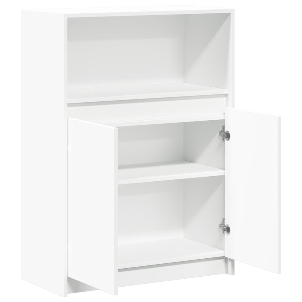 White LED Sideboard 72 X 34 X 100 Cm Engineered Wood
