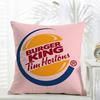 Burger King Cushion Cover Comfort Daily Washable Linen Soft  for Sofa Bed Home Room Decor