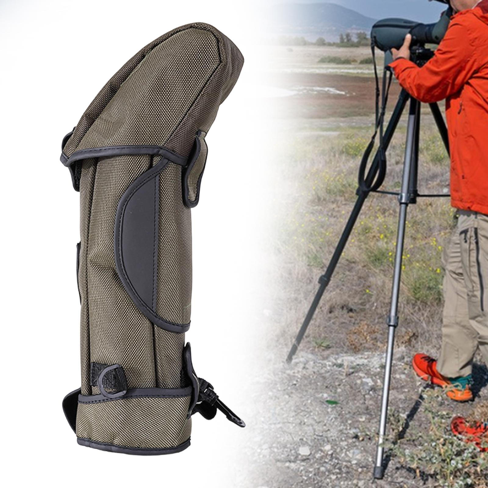 

Bird Watching Telescope Bag Green Stable Nylon Multifunctional Portable Spotting Scope Organization 80 mm Mouth