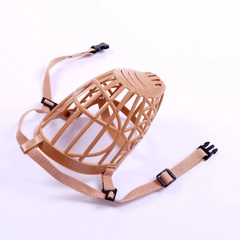 Anti-Bite Dog Muzzle Cage for Small & Large Breeds - Bark Control & Eating Prevention