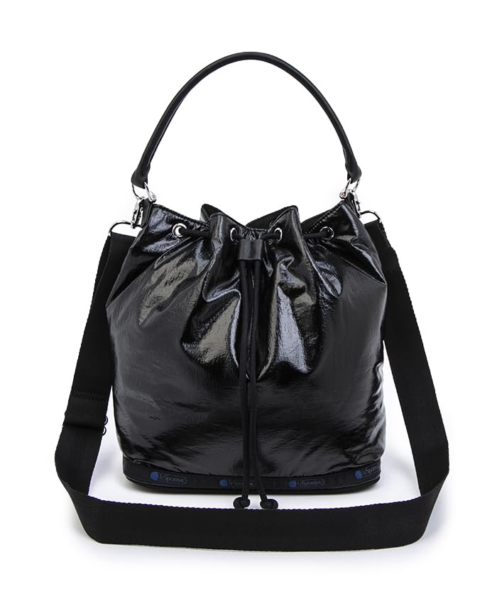 

Official Shoulder Bag MED DRAWSTRING Astro Black [LeSportsac] BAG/1062 Women s