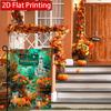 2D Flat, 2D Flat,Autumn Thanksgiving Pumpkin Bird Garden Flag_2-28x40 Inch Outdoor Garden Flag Double-sided Home Decoration Courtyard Decoration Outdo