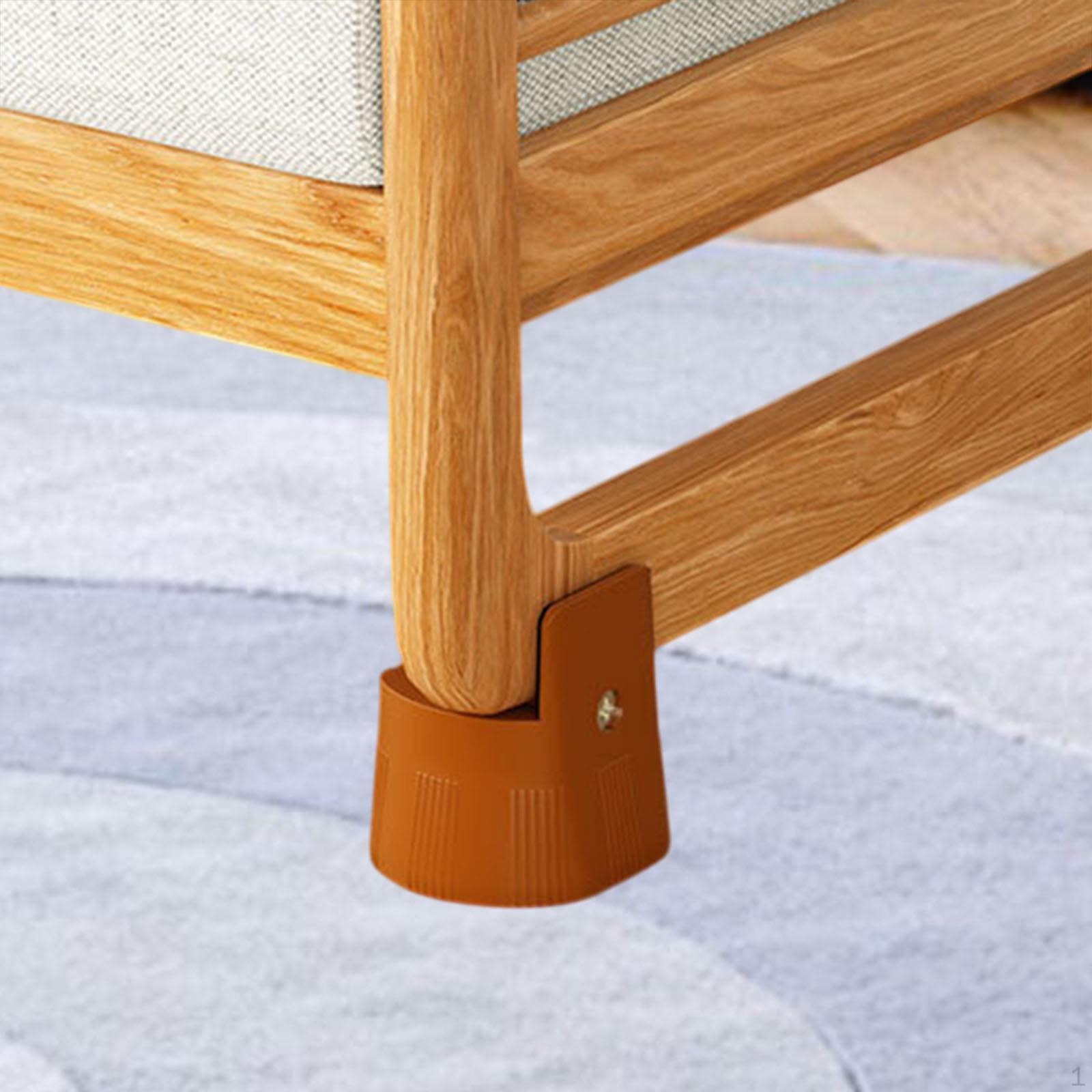 

Adjustable Screw Clamp Bed Leg Riser Support Accessories Chair Height Extender Desk Lifting Block