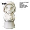 Grim Reaper Pumpkin Figurine 3D Printed Holding Pumpkin, Blank DIY Collectibles for Halloween Paintable Statue, Cute Desktop Shelf Holiday Decor Party