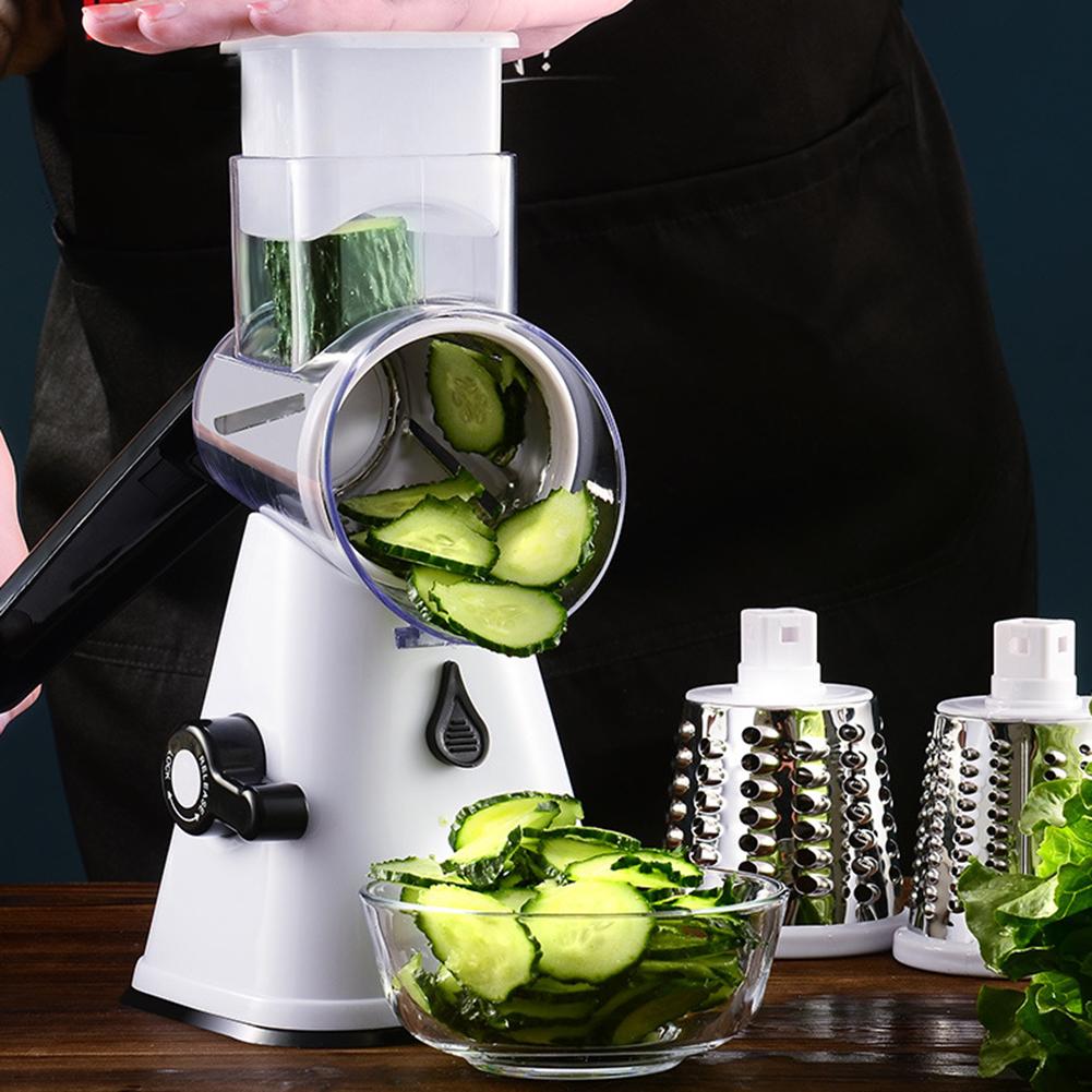 Household Kitchen Manual Multifunctioal Rotation Vegetable Grater Shredder Cutter Chopper Tool