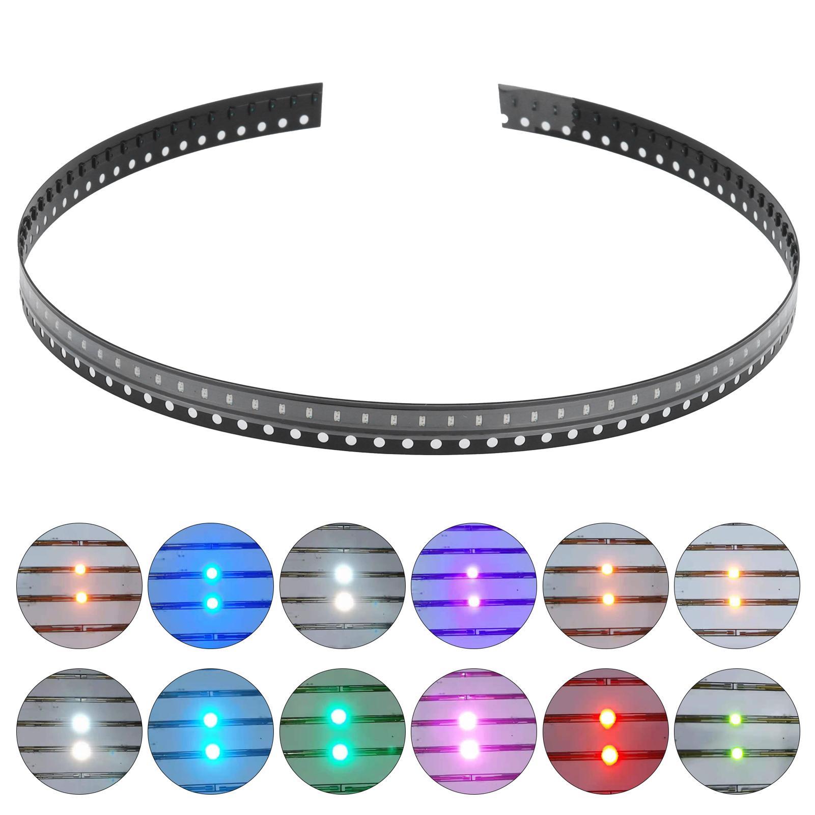 

100 шт SMD светодиодные диоды электронные компоненты высокопрочные крошечные низковольтные для DIY печатных плат