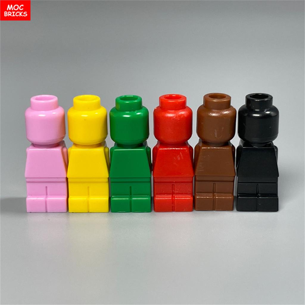 10 peças Blocos MOC Figura Corpo Estátua Micro Peça de Xadrez 85863 16478 90398 Personalizado em Branco Sem Impressão Blocos de Construção Brinquedos para Crianças
