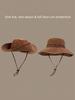 Retro Western Cowboy Hat, Suitable For Women, Outdoor Hiking, Travel, Sun Protection, Also For Men Fishing Cap
