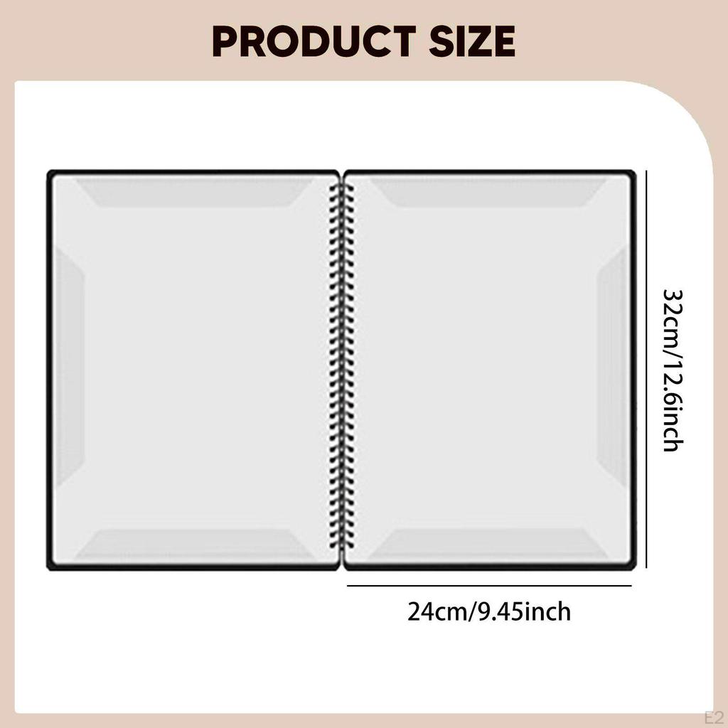 A4 Music Folder, Clear Sheet Binder for Piano, Portable Writable Binder, PP Material