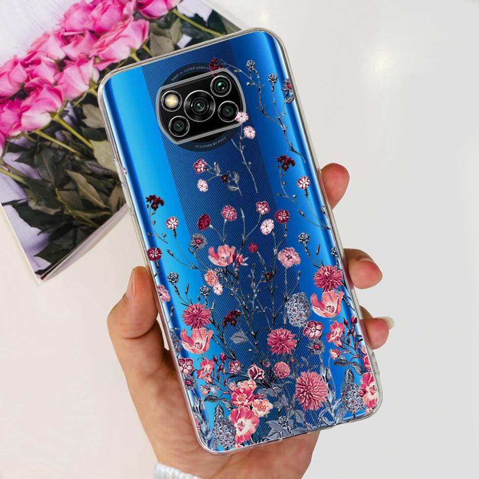 För Xiaomi Poco X3 Pro Fodral Ny Mode Målat Skydd Genomskinligt Silikon Mjukt TPU Telefonfodral För Xiaomi Poco X3 NFC PocoX3 Pro Skal