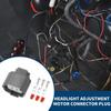 3 Pin Headlight Adjustment Motor Connector Plug for Honda K Series K20 1 Set