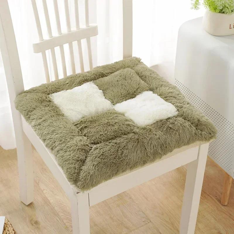 Breathable Non Slip Seat Cushion Minimalist Plush Seat Cushion Thick Seat Cushion for Prolonged Sitting Winter Office Cover