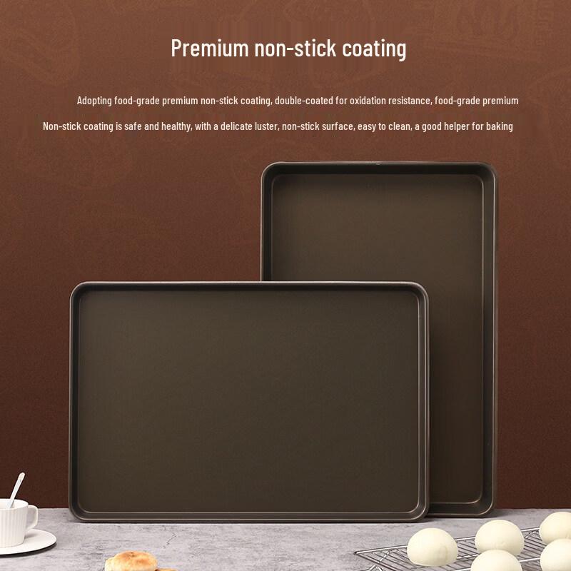 ZISIZ Food-Grade Non-Stick Rectangular Baking Pan