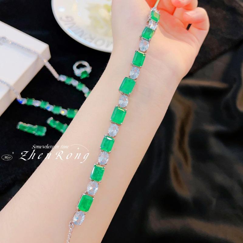 Sace Gems Klassische Kupferlegierung Zirkon Ring Ohrringe Armbänder Anhänger Halskette Schmuck Sets Hochzeit Party Geschenke