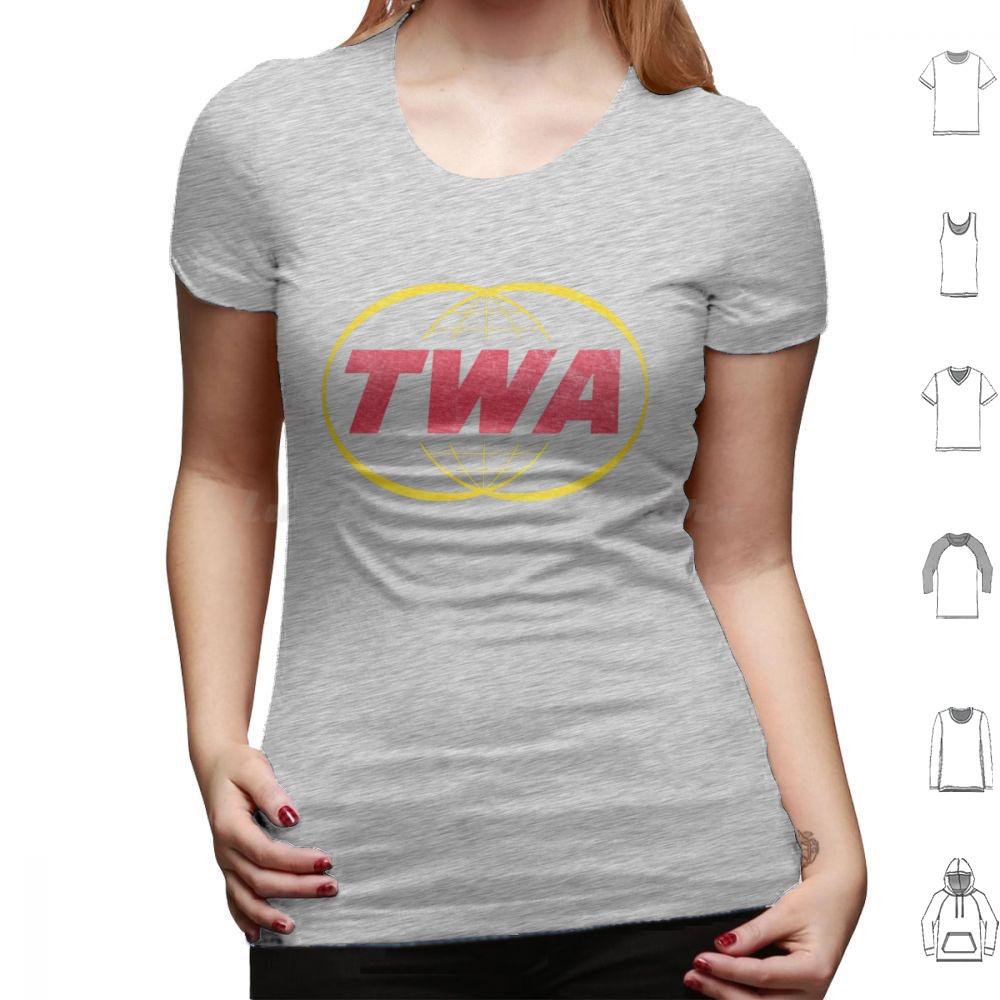 Twa Trans World T Shirt Big Size 100 Cotton Twa Flight Jetliner Pilot Retro Vintage 70s 80s 60 Mid Century Cool Old School