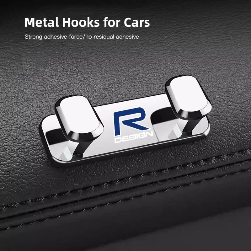 Car Interior accessories Zinc Alloy Storage Hooks For Volvo Rdesign Polestar AWD V50 S60 XC60 S40 XC40 XC90 V60 S80 S90 V90 V70