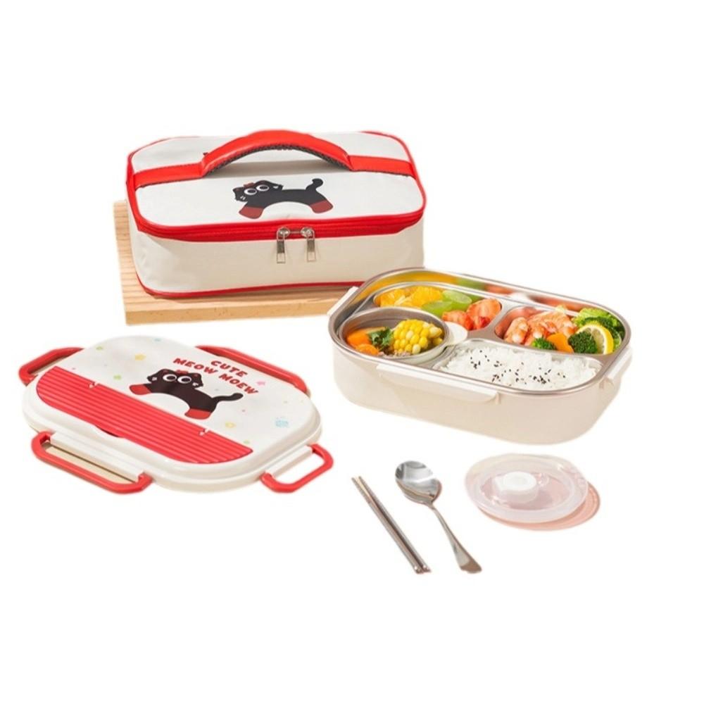 Leakproof Stainless Steel Lunch Box Cartoon Food Storage Box Sealed Food Container  Lunch Use