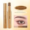 Three-Color Lazy Eyeshadow Pen, Genuine Eyeshadow Stick, One-Touch Application, Highlighter, Contouring, Matte, Three-In-One, for Beginners