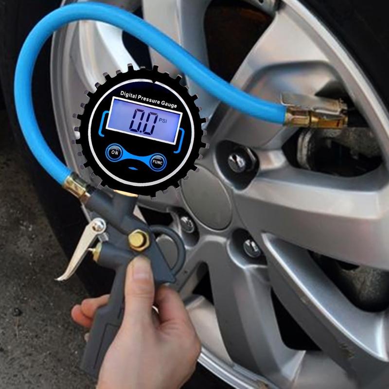 Digital Tire Pressure Gauge LCD Display Digital Tire Pressure Gauge Tire Air Pressure Gauge Meter for Car Truck Motorcyc