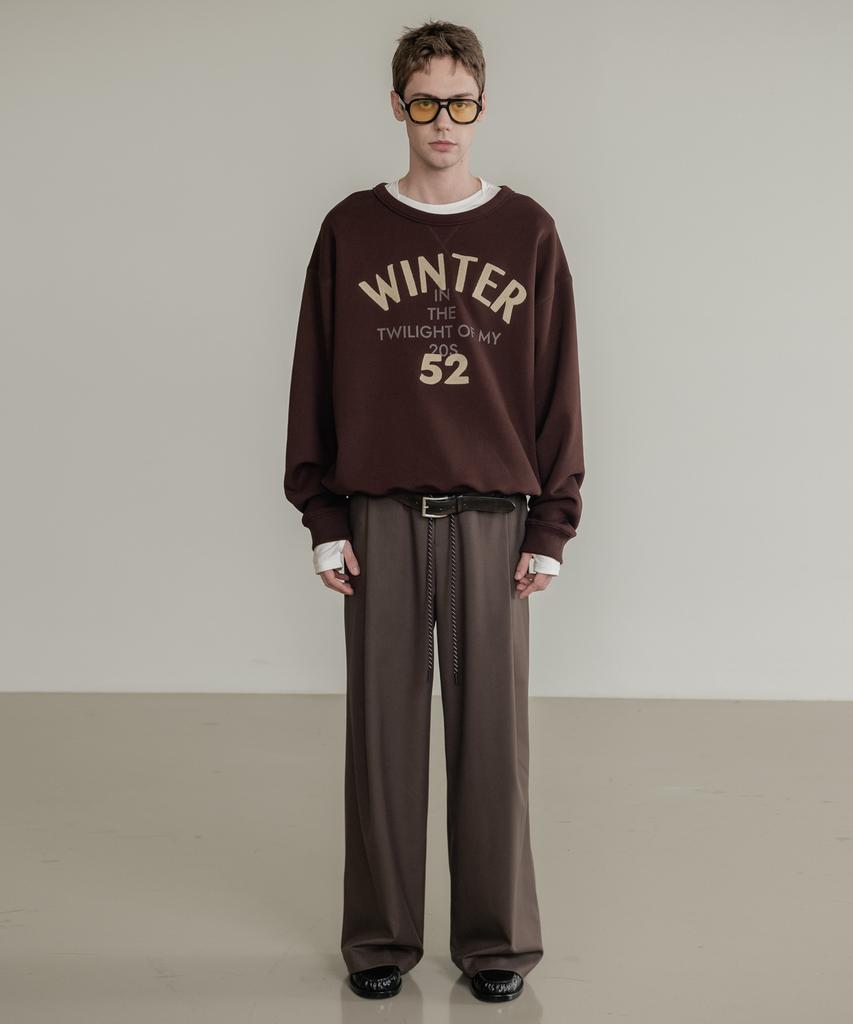 SSIN AND LEE Low Loop Banding Slacks Brown