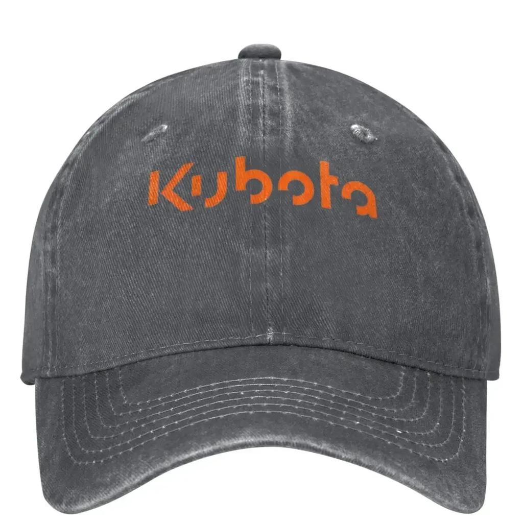 Kubota Denim Denim Baseballová čepice Populární logo Venkovní ochrana proti slunci Trucker čepice Jarní Párová Dámská Ležérní Designová Snapback čepice
