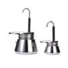 1 Tasse Italienische Moka Kanne Espressobereiter Edelstahl für Herdplatte Zuhause und Camping